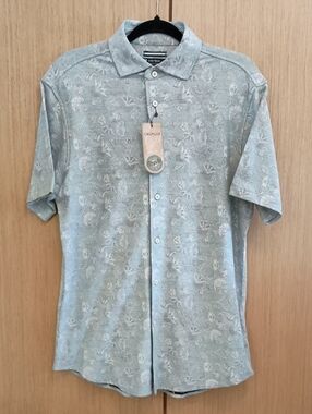 NWT Cremieux Island Capri Collection SS SZ M Floral Shirt